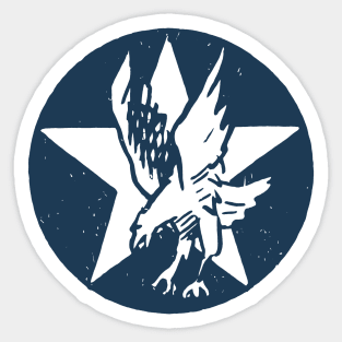 USA Fighting Squadron Insignia Sticker